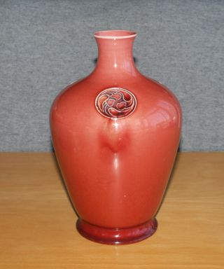 Rare William Moorcroft Pottery Sang De Boef Glaze Vase For Liberty & Co