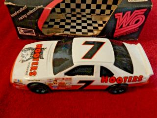 Alan Kulwicki 7 Hooters Wooden - Ooden.  Very Rare.  1/24 Scale Nascar Bo Coble