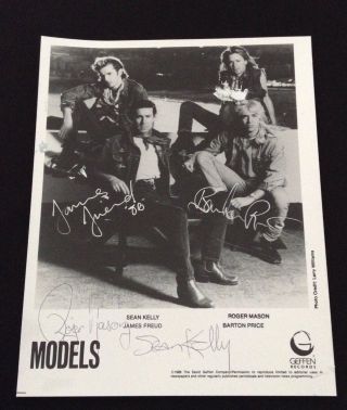 Rare Models Band Signed Autographed Promo Photo 8x10 Australia Punk