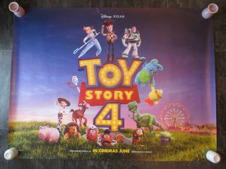 Toy Story 4 Uk Movie Poster Quad Double - Sided Cinema Poster 2019 Rare