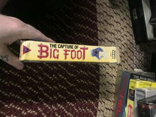THE CAPTURE OF BIGFOOT HORROR SOV SLASHER RARE OOP VHS BIG BOX SLIP 2