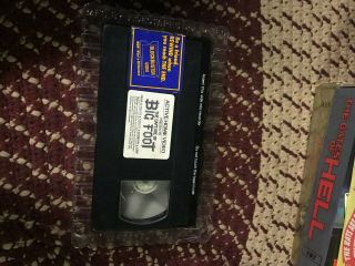THE CAPTURE OF BIGFOOT HORROR SOV SLASHER RARE OOP VHS BIG BOX SLIP 6