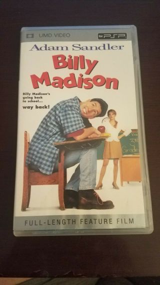 Umd For Psp Full Length Movie Billy Madison Adam Sandler Complete Cib Rare