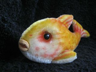 Rare 1960/78 German Steiff Xl Fish Flossy