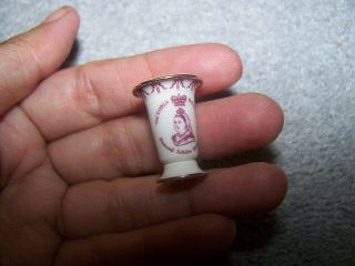 1:12 Miniature Dollhouse Stokesay Ware Queen Victoria Vase Rare Fine Porcelain