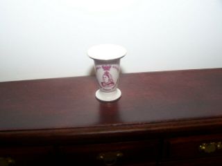 1:12 Miniature Dollhouse Stokesay Ware Queen Victoria Vase RARE Fine Porcelain 2