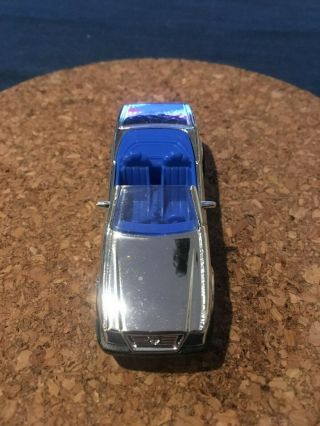 RARE VINTAGE 1989 Hot Wheels Mercedes Benz SL 500 Coupe Chrome with Blue int 2