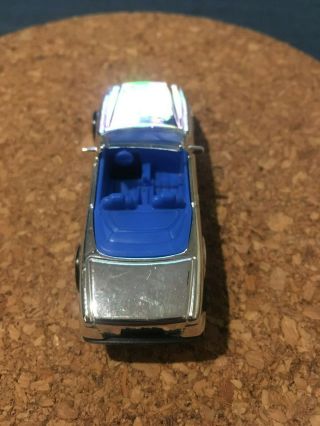 RARE VINTAGE 1989 Hot Wheels Mercedes Benz SL 500 Coupe Chrome with Blue int 4