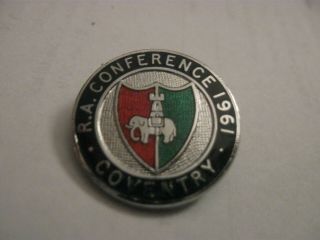 Rare Old 1961 Football Referees Association Conference Enamel Brooch Pin Badge