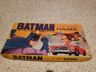Vintage " Batman And Robin Game " By Hasbro Toys 1965 Rare