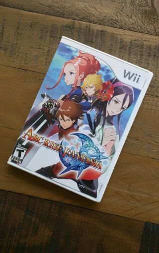 Like Arc Rise Fantasia - Complete Wii Game Rare Limited Edition W/ Art Cell
