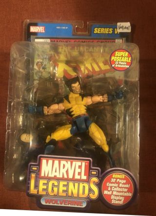 Marvel Legends,  Series Iii: Unmasked " Wolverine " Variant Figure Toybiz Rare