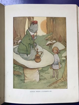 1920s Rare Vintage Mabel Lucie Attwell colour Plates Alice In Wonderland Prints 4