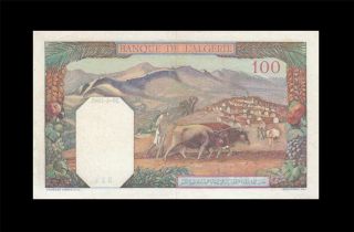 1940 French Algeria 100 Francs Africa Rare " Z " ( (aunc))
