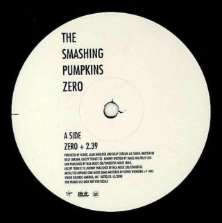 Smashing Pumpkins Zero 12 " Vinyl Promo Rare