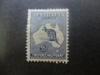 Kangaroo Stamps: 2.  5d Indigo 1st Watermark - Rare (g144)