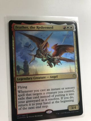 Foil Feather,  The Redeemed X1 Mtg Nm - M War Of The Spark Rare
