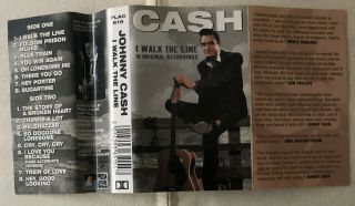 JOHNNY CASH - I WALK THE LINE (RARE UK CASSETTE ALBUM) 3