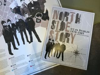 U2 Fan Club Poster & Book North Side Story Dublin 1978 - 1983 Limited Edition Rare