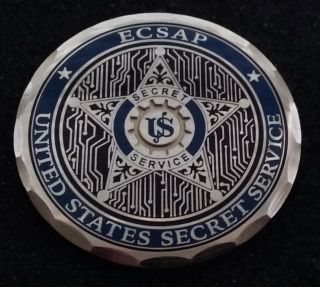 Rare Ecsap Ectf Cert Cf Nitro Usss United States Secret Service Challenge Coin