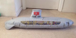 Gi Joe Inflatable Sub 700 Very Rare 38 " Long Hasbro Vintage