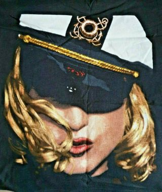 Madonna.  Girlie Show.  Black T - Shirt.  Rare.  1993.  Erotica.  Rain.  Bye Bye Baby.  Madame X