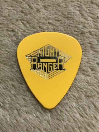 Night Ranger “jeff Watson” Authentic Tour Guitar Pick - Rare