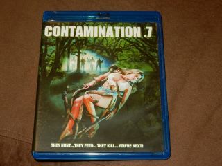 " Contamination.  7 " Scream Factory Rare Blu - Ray Region A