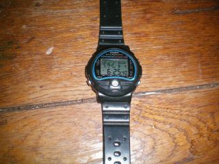 Vintage Casio Ts - 100 Thermometer World Time Rare 80s Pre G - Shock Digital Watche