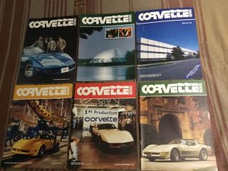 Corvette News Magazines 1981 Complete Set Of 6 Bi - Monthly Issues - Rare L@@k