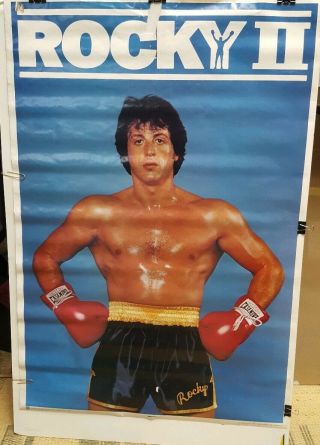 Vintage Rocky Ii Movie Poster 1979 Thought Factory☆rare☆23x34