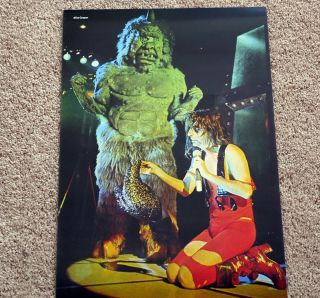 Alice Cooper Welcome To My Nightmare Poster 1973 Live Show On Stage Poster Rare