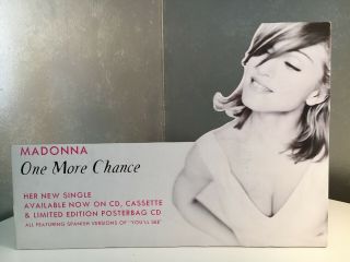 Madonna One More Chance Rare Uk Promo Cardboard Stand - Up 12 " Tall