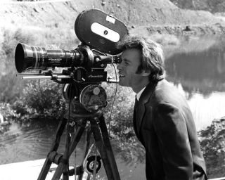 Dirty Harry Clint Eastwood Behind Camera On Set Rare 16x20 Photo Poster