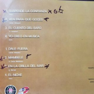 JAVIER VAZQUEZ RARE GUAGUANCO COLOMBIA EX 118 LISTEN 2