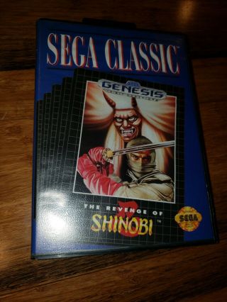 Revenge Of Shinobi (sega Genesis,  1989) Cib Complete Rare Game Classic