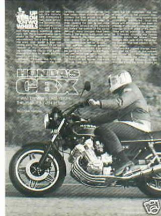 1980 Honda Cbx Article Rare