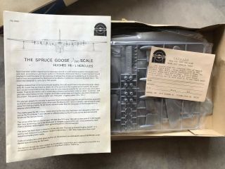Rare Anmark The Spruce Goose Model Airplane kit 1/200 scale Hughes HK - 1 No.  8458 2