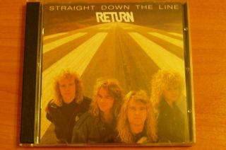 Return - Straight Down The Line (cd,  1989 Cbs Records A/s) Very Rare Cd