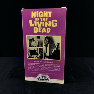 Night Of The Living Dead Rare & OOP Horror Movie Media Home Video VHS 2
