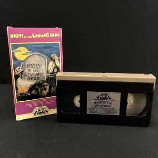 Night Of The Living Dead Rare & OOP Horror Movie Media Home Video VHS 4