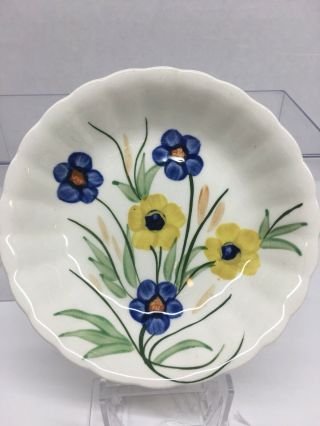 Rare Vintage Blue Ridge Pottery “Chickory” Fruit/ Salad/ Soup Bowl Set Of 3 5