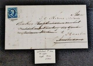 Nystamps Netherlands Stamp 1st Issue On Cover Signed Rare Paid:$150