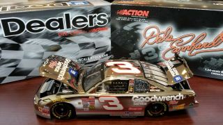 Rare Dale Earnhardt 3 2001 1/24 Goodwrench Service Plus Gm Dealers White Gold