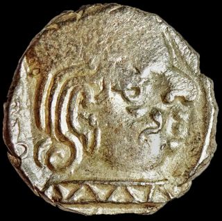 Ancient - Western Kshatrapas - Visvasena - Silver Drachm (293 - 304 Ce) Rare Rm24
