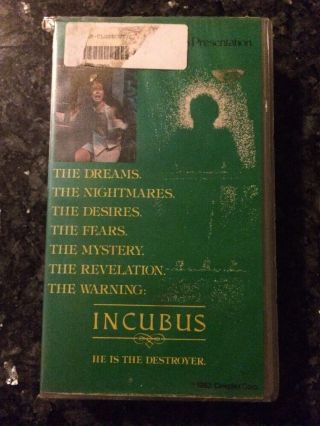 The Incubus Vhs Horror Cassavettes Rare 1982 Rental