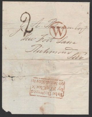 1801 Wrapper " W " & " To Be Delivered / By 10 O 