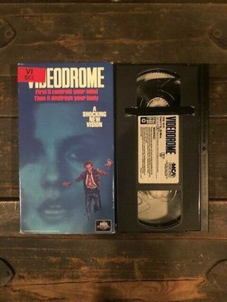 Videodrome Vhs 1982 David Cronenburg - Htf Rare Oop Slasher Cult Vintage