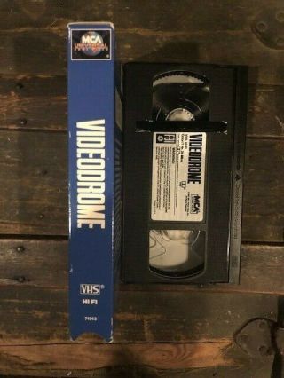 VideoDrome VHS 1982 David Cronenburg - HTF RARE OOP SLASHER CULT VINTAGE 2