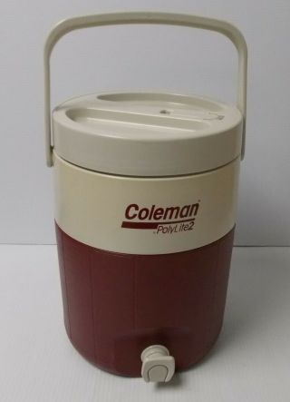 Coleman Polylite2 Thermos Water Cooler Jug 2 Gallon Rarely